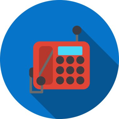 Telefonunuz var. Web simgesi basit illüstrasyon