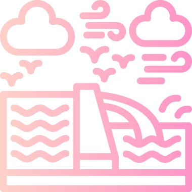 Bulut hesaplama veri simgesi - taslak biçimi