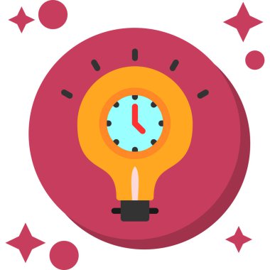 Alarm saati simgesi, vektör illüstrasyonu