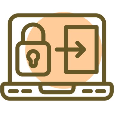 İnternet güvenlik vektörü simgesi modern basit vektör illüstrasyonu