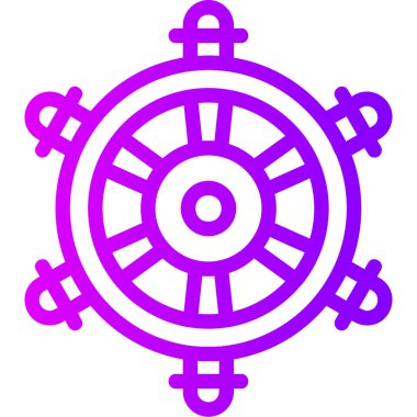 Tekerlek simgesi. Web için tekerlek vektör simgelerinin özet çizimi