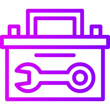 Araba tamir servisi simgesi, taslak biçimi