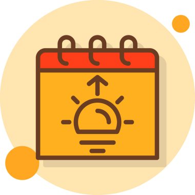 Takvim simgesi vektör illüstrasyonu