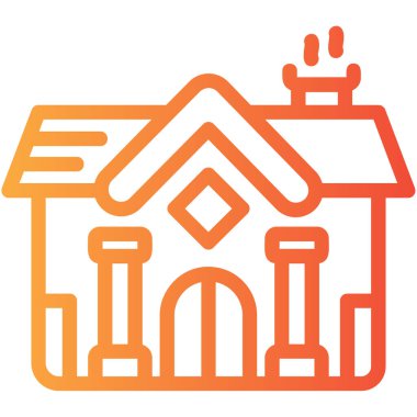 köpek evi ikonu vektör illüstrasyonu