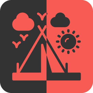 Modern simgenin vektör illüstrasyonu