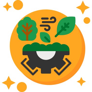 Bir bitkinin vektör illüstrasyonu