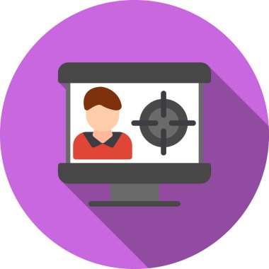 çevrimiçi eğitim ikonu vektör illüstrasyonu