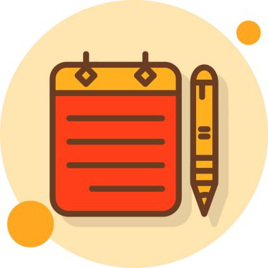 kalem simgesi vektör illüstrasyonu