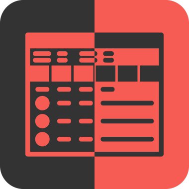 hesap makinesi simge vektör çizim tasarımı