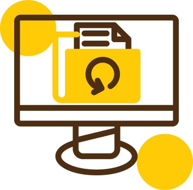 veri merkezi simgesi, vektör illüstrasyonu. dizayn