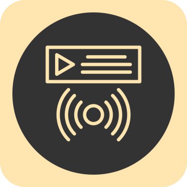 radyo simgesi vektör illüstrasyonu