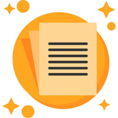 iş belge simge vektör çizim