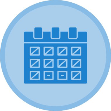 Takvim simgesi vektör illüstrasyonu