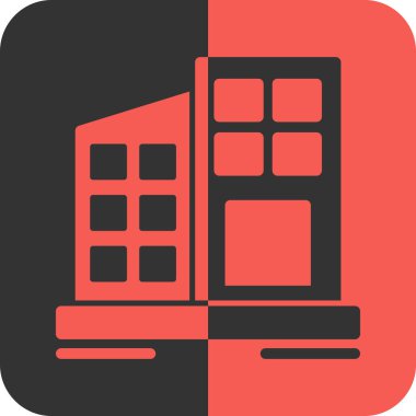 bina simgesi, vektör illüstrasyonu