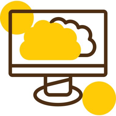 bulut simgesi modern vektör illüstrasyonu