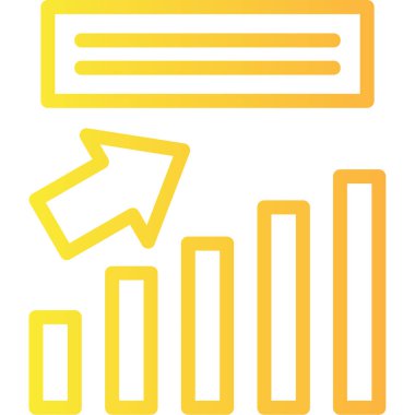 Bar çizelgesi. Web simgesi basit illüstrasyon