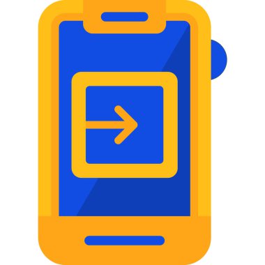 Akıllı telefon. Web simgesi basit illüstrasyon