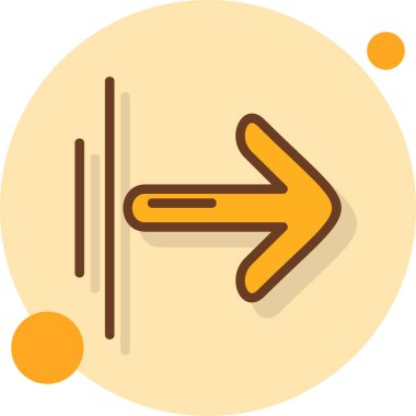 ok yönü konumu simgesi - taslak biçimi