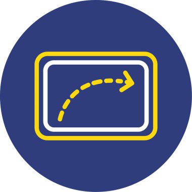 ok işareti simgesi, vektör çizimi