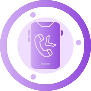 Telefon simgesi vektör illüstrasyonu