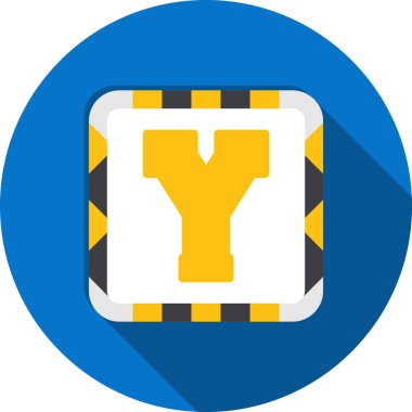 bir işaretin düz tasarım vektör simgesi