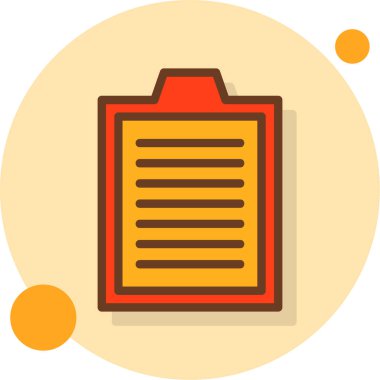 Belge. Web simgesi basit illüstrasyon