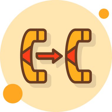 Ok. Web simgesi basit illüstrasyon