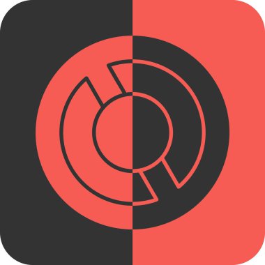 turta grafik simgesi ana hat biçiminde