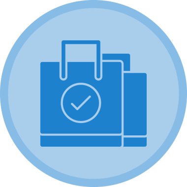 Çanta. Web simgesi basit illüstrasyon