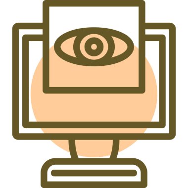 Ekran vektör simgesi ile göz