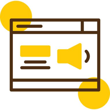 Web simgesi vektör illüstrasyonu reklamı