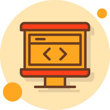 Tarayıcı penceresi. Web simgesi basit illüstrasyon