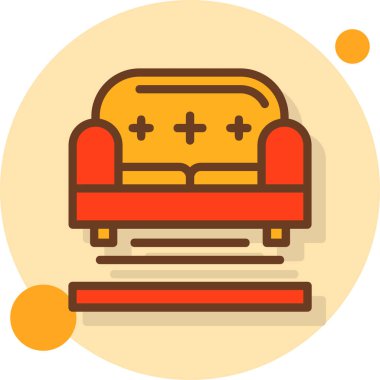 mobilya modern simgesi, vektör illüstrasyonu