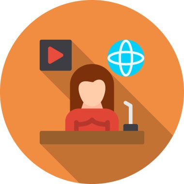 Web & mobil için iş yönetimi düz simgeleri