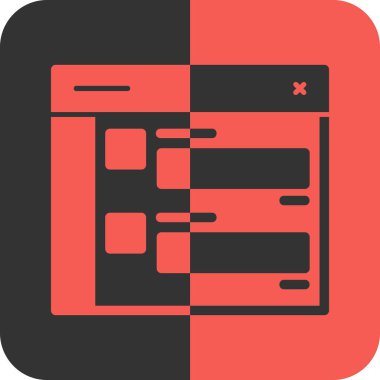 Web tarayıcı simgesi ana hat biçiminde