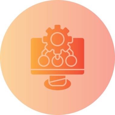 seo modern simgesinin vektör illüstrasyonu