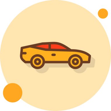 araba simgesi vektör illüstrasyonu