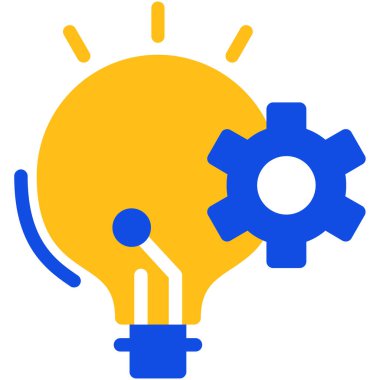 Beyaz arkaplanda izole edilmiş fikir simgesi, modern vektör illüstrasyonu, vektör, illüstrasyon