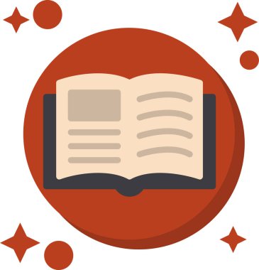 Kitap. Web simgesi basit illüstrasyon