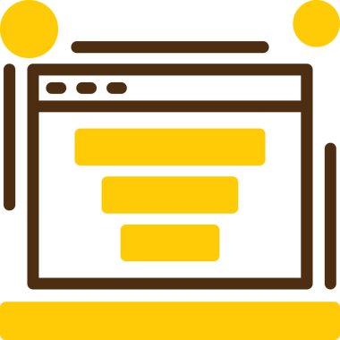 Dosya- outline biçiminde tarayıcı pencere simgesi