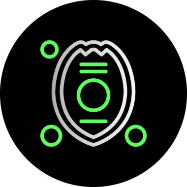 Benzersiz göz tarama çizgisi vektör simgesi