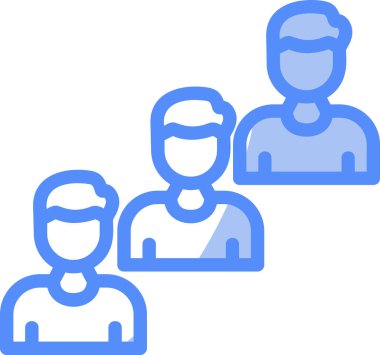 İnsanlar. Web simgesi basit illüstrasyon