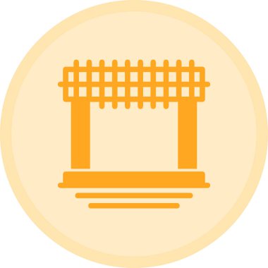 Modern ikon vektör illüstrasyonu, yaz konsepti