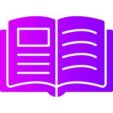 kitap simgesi vektör illüstrasyonu