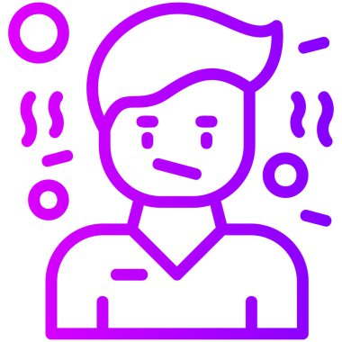 Tıbbi maskeli bir adamın vektör çizimi