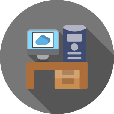 Bulut hesaplama tasarımı. depolama simgesi. izole resim