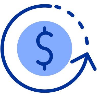 Dolar işareti. Basit resimleme