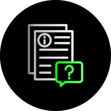 Soru işareti vektör illüstrasyonu