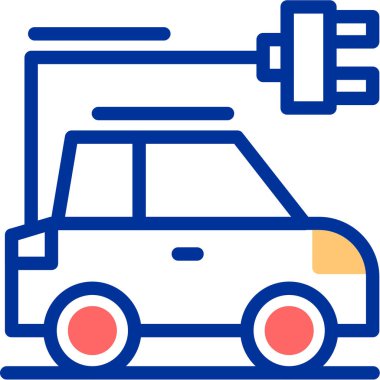 araba simgesi vektör illüstrasyonu