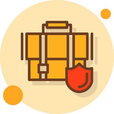 çanta çanta simgesi düz biçimli